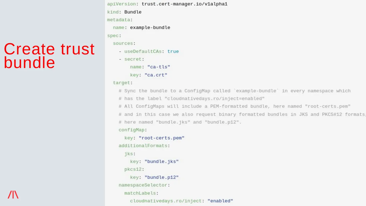 Workshop slide: Label namespace for bundle injection