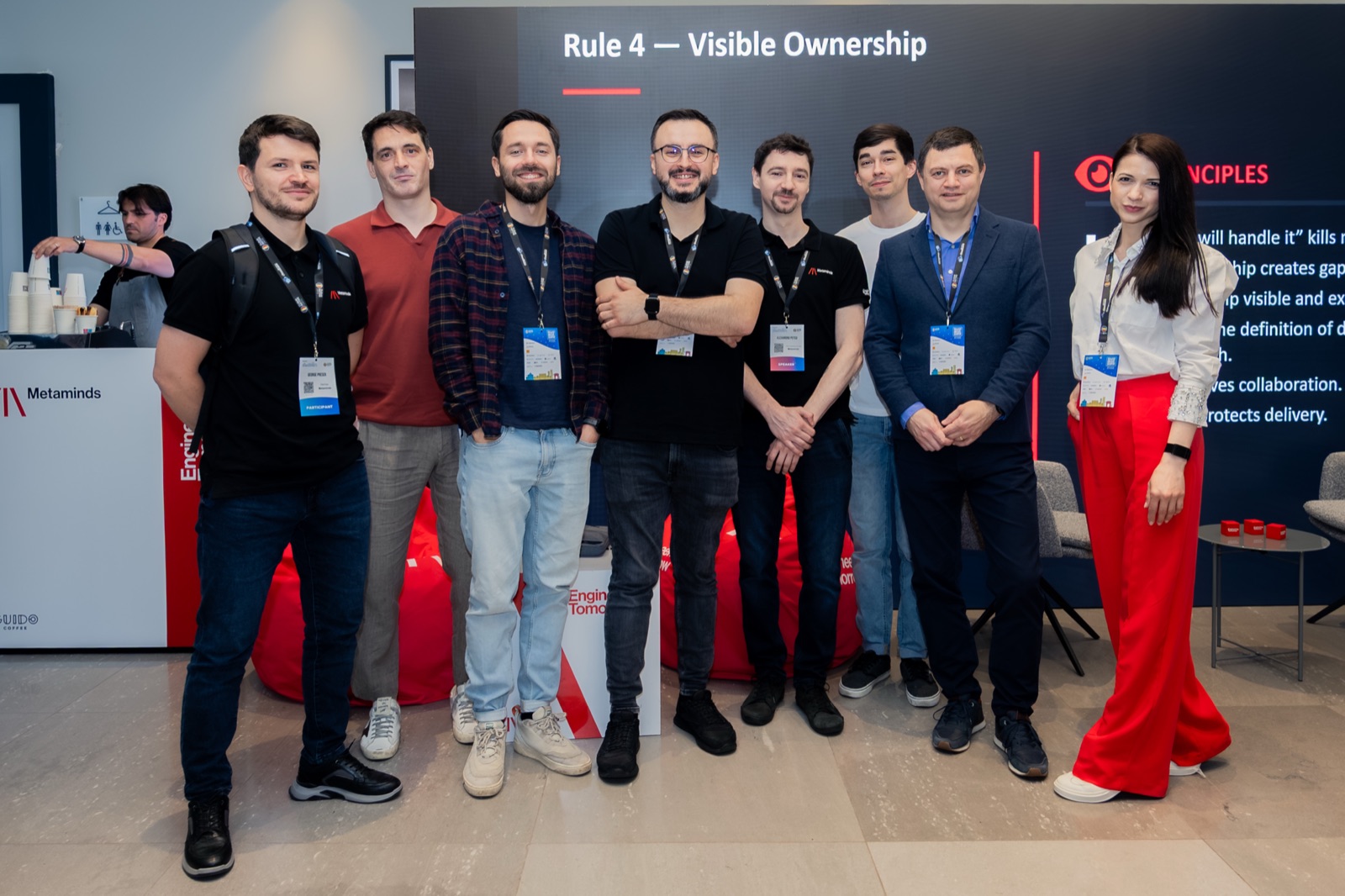 The Metaminds team at CND Romania 2026 — Cloud Native Days Romania 2026, Bucharest