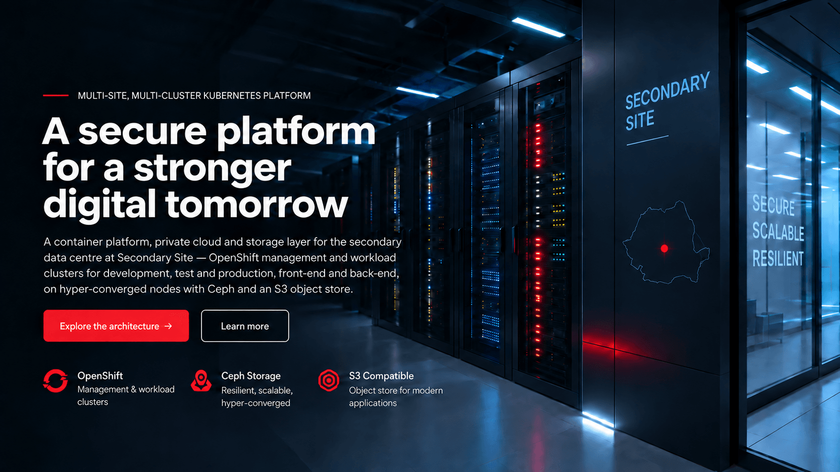 A peer site for the container platform