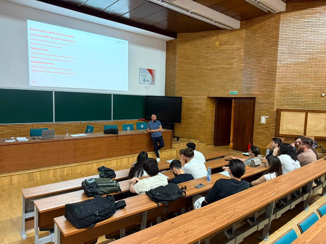 META-PRO course in the amphitheatre: defining the MVP and iterative planning